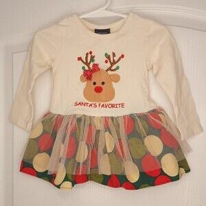 Holiday Editions Reindeer Christmas Tutu Dress